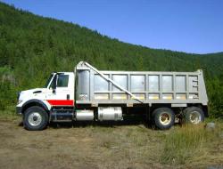 21 foot long  heated aluminum dump box