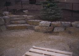 Moyie Rust Iron Stone Steps , Retaining Wall Rock