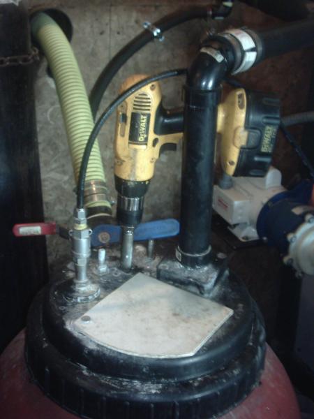 200 liter ventilated methoxide chemical mixer