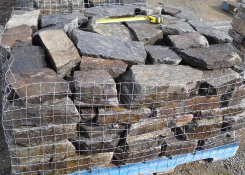 Palletized Cobblestone 5-8 inch Grey Armour Stone Rundle