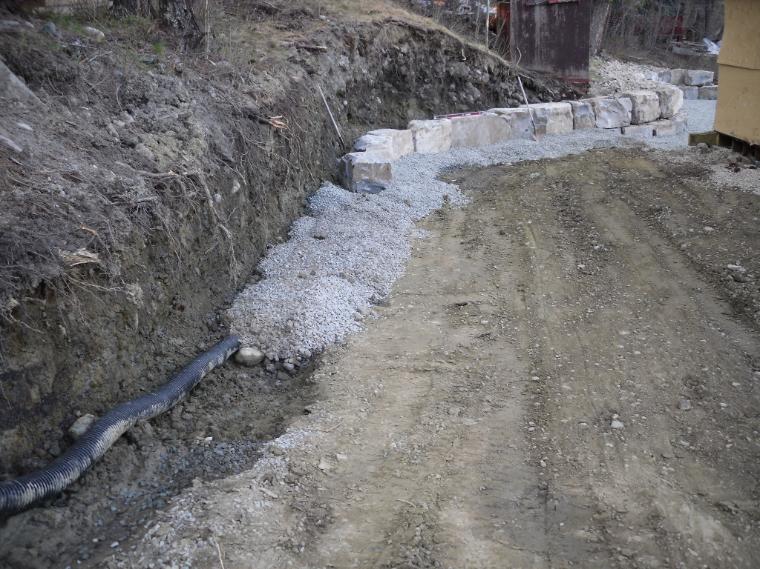 always insure proper drainage for retaining walls