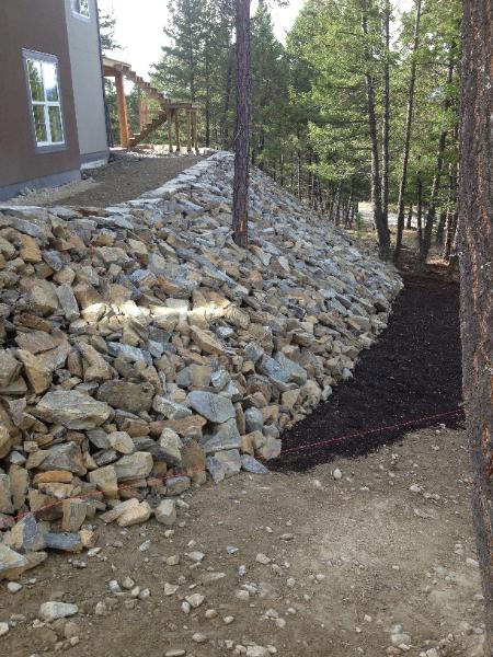 RipRap stone embankment