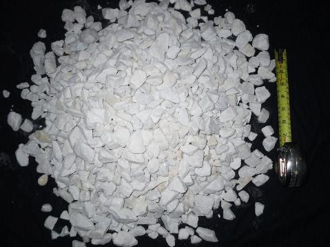 Landscapers choice , sample 1 inch White Crystal Sparkle